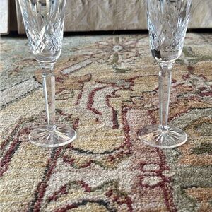Waterford Clear Crystal Flutes